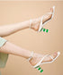 Geometric Heel Strap Sandals